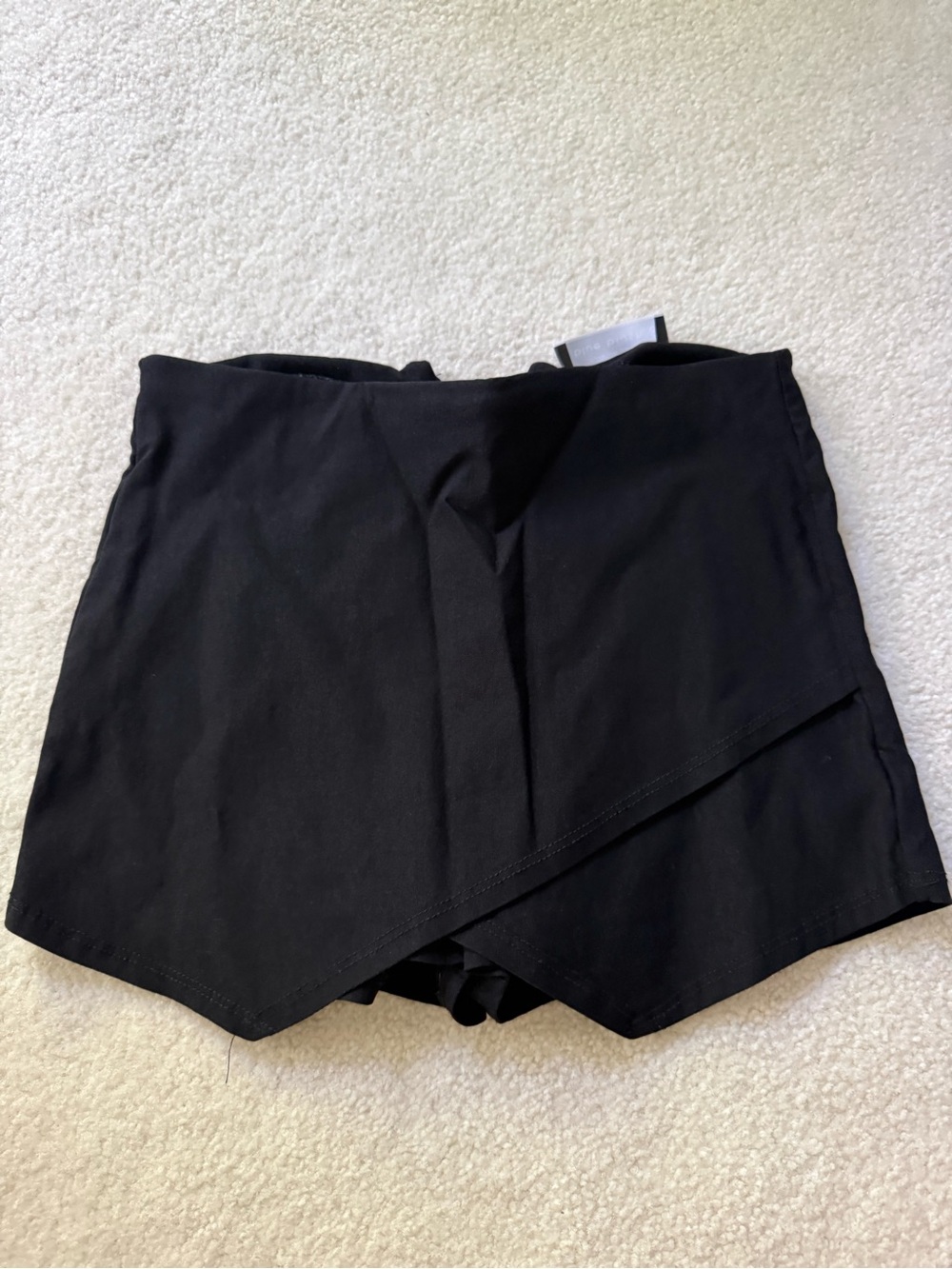 Blue Blush Black Wrap Skort Shorts